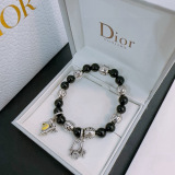 Dior New Fashion Versatile Multi Element Agate Thai Silver Style Bracelet