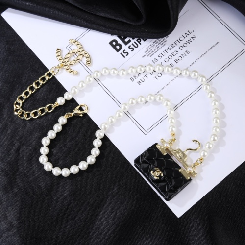 Chanel Fashion Bag Pearl Necklace