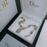 Dior New Fashion CD Alphabet Punk Vintage Silver Bracelet