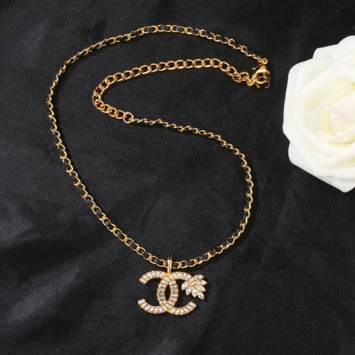 Chanel New Fashion Diamond Double C Sheepskin Necklace