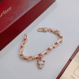 Cartier New Classic Fashion Diamond Set Leopard Head Bracelet