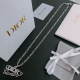 Dior New Couple Trendy Punk Retro Silver Bracelet 60 CM
