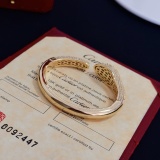 Cartier New Couple Fashion Diamond Inlaid Snakehead Bracelet