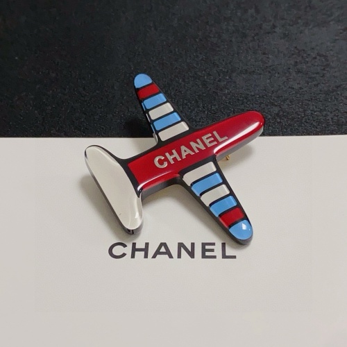 Chanel New Fashion Versatile Acrylic Airplane Brooch