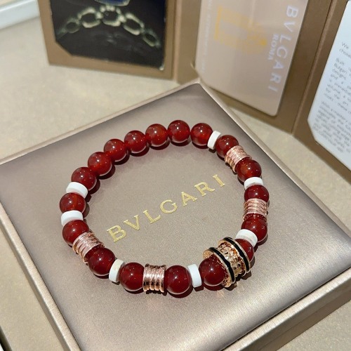 Bvlgari Fashion Retro Natural Red Agate Bracelet