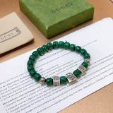 Gucci Classic Retro Double G Peacock Stone Bracelet