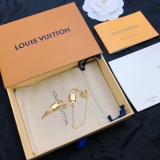 Louis Vuitton Fashion Versatile Asymmetric Earnail Earrings
