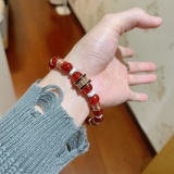 Bvlgari Fashion Retro Natural Red Agate Bracelet