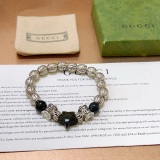 Gucci Classic Obsidian Vintage Silver Bracelet
