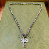 Gucci Vintage Versatile Cross Double G Necklace
