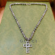 Gucci Vintage Versatile Cross Double G Necklace