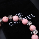 Chanel Fashion Vintage Camellia Logo Agate Bracelet