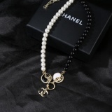 Chanel Fashion Black and White Tai Chi Necklace