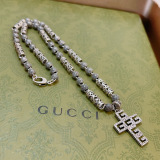 Gucci Vintage Versatile Cross Double G Necklace