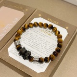 Bvlgari Fashion Retro Natural Tiger Eye Stone Bracelet
