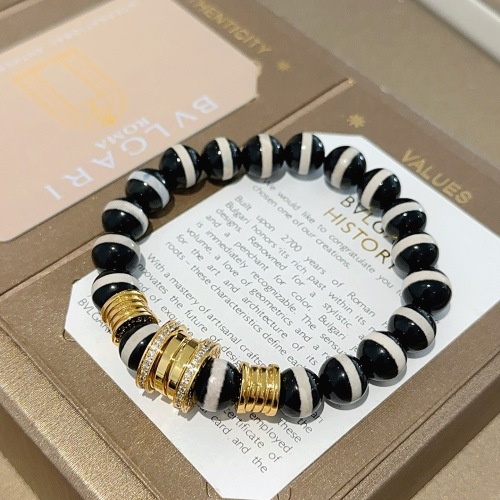 Bvlgari Classic Natural Agate Stone Bracelet