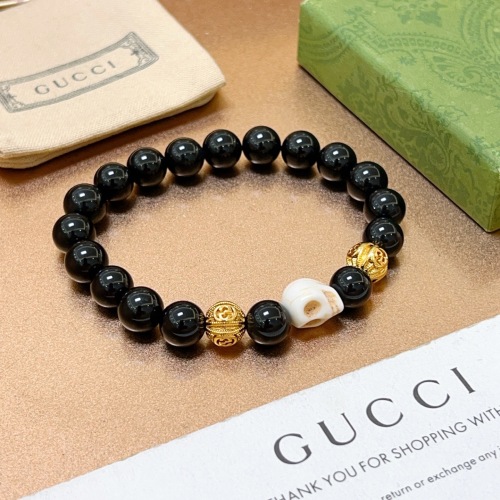 Gucci Classic Double G Obsidian Bracelet