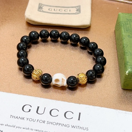 Gucci Classic Double G Obsidian Bracelet