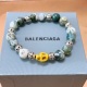 Balenciaga Fashion Multi Element Natural Porcelain Flower Stone Bracelet