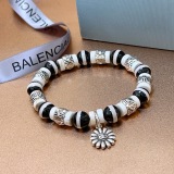 Balenciaga Classic Retro Multi Element White Turquoise Bracelet