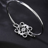 Loewe New Fashion Versatile Full Diamond Logo Bracelet