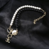 Chanel Fashion Black and White Tai Chi Necklace