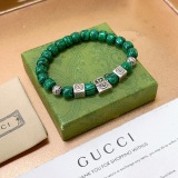 Gucci Classic Retro Double G Peacock Stone Bracelet