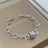 Bvlgari Couple Classic Diamond Set Small Waist Bracelet
