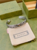 Gucci Classic Retro Silver Feather Bracelet Bracelet