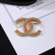 Chanel Fashion Versatile Rainbow Double C Brooch