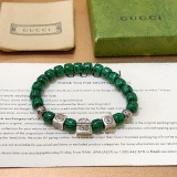 Gucci Classic Retro Double G Peacock Stone Bracelet