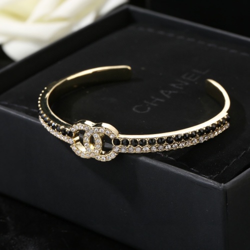 Chanel New Fashion Versatile Full Diamond Double C Bracelet