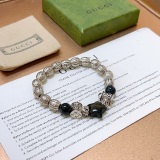 Gucci Classic Obsidian Vintage Silver Bracelet