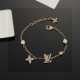 Louis Vuitton Classic Versatile Diamond Set Letter Bracelet