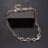Prada Classic Fashion Triangle Carving Logo Thick Necklace