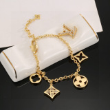Louis Vuitton Classic Versatile Diamond Set Letter Bracelet
