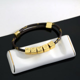Louis Vuitton Classic Versatile Logo Four Leaf Clover Calfskin Hand Rope
