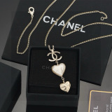 Louis Vuitton Fashion Versatile Double C Love Pendant Necklace