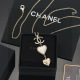 Louis Vuitton Fashion Versatile Double C Love Pendant Necklace
