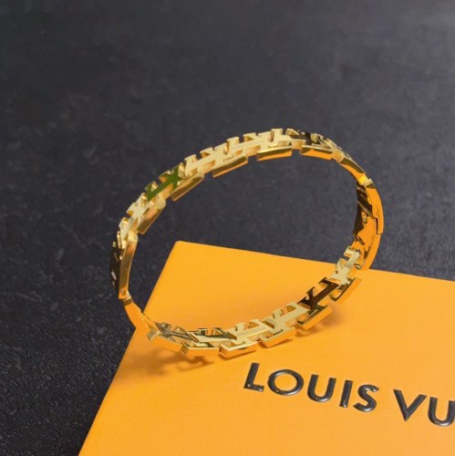 Louis Vuitton Fashion Versatile Logo Letter Hollow Bracelet