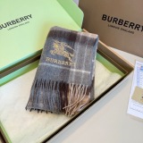 Burberry Classic Embroidered Logo Cashmere Scarf Size: 30 x 200 CM