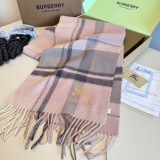 Burberry Classic Embroidered Logo Cashmere Scarf Size: 30 x 200 CM