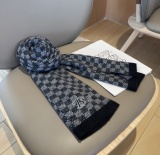 Louis Vuitton Couple's Classic Checkered Cashmere Scarf Size: 32 x 180 CM