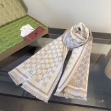 Gucci Classic GG Jacquard Wool Scarf Size: 47 x 180 CM