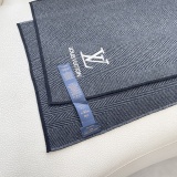 Louis Vuitton Classic Versatile Embroidered Logo Cashmere Scarf Size: 32 x 185 CM