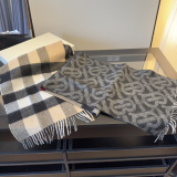 Burberry Classic Grid TB Jacquard Cashmere Scarf Size: 36 x 200 CM
