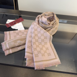 Gucci Classic GG Jacquard Wool Scarf Size: 47 x 180 CM