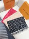 Louis Vuitton Fashion Logo Jacquard Two Sided Cashmere Scarf Size: 45 x 195 CM
