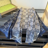 Gucci Classic Logo Jacquard Double sided Wool Scarf Size: 70 x 205 CM
