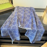 Gucci Classic Logo Jacquard Double sided Wool Scarf Size: 70 x 205 CM